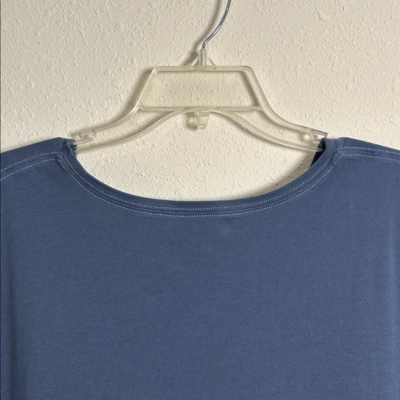 Life is Good Women's Spring Floral wreath pattern T-Shirt Navy Blue Size XL - Picture 8 of 11